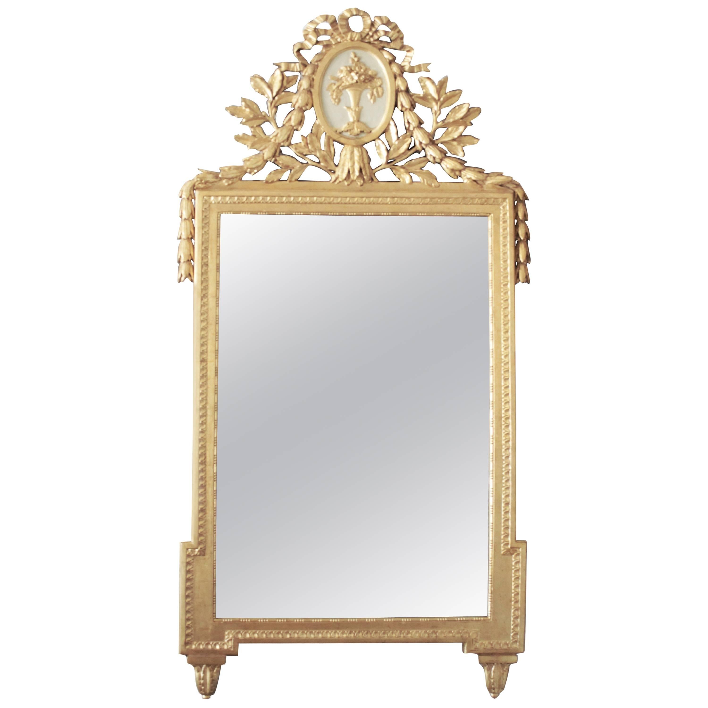19th Century Louis XVI Giltwood Mirror