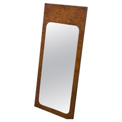 Vintage Mid Century Modern  Burl Wood Wall Mirror by Milo Baughman for Lane1970s