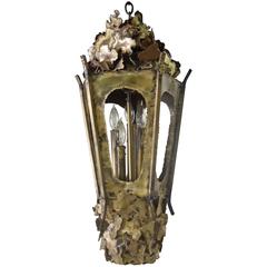 Vintage 60s Tom Greene Brutalist Brass Chandelier 2