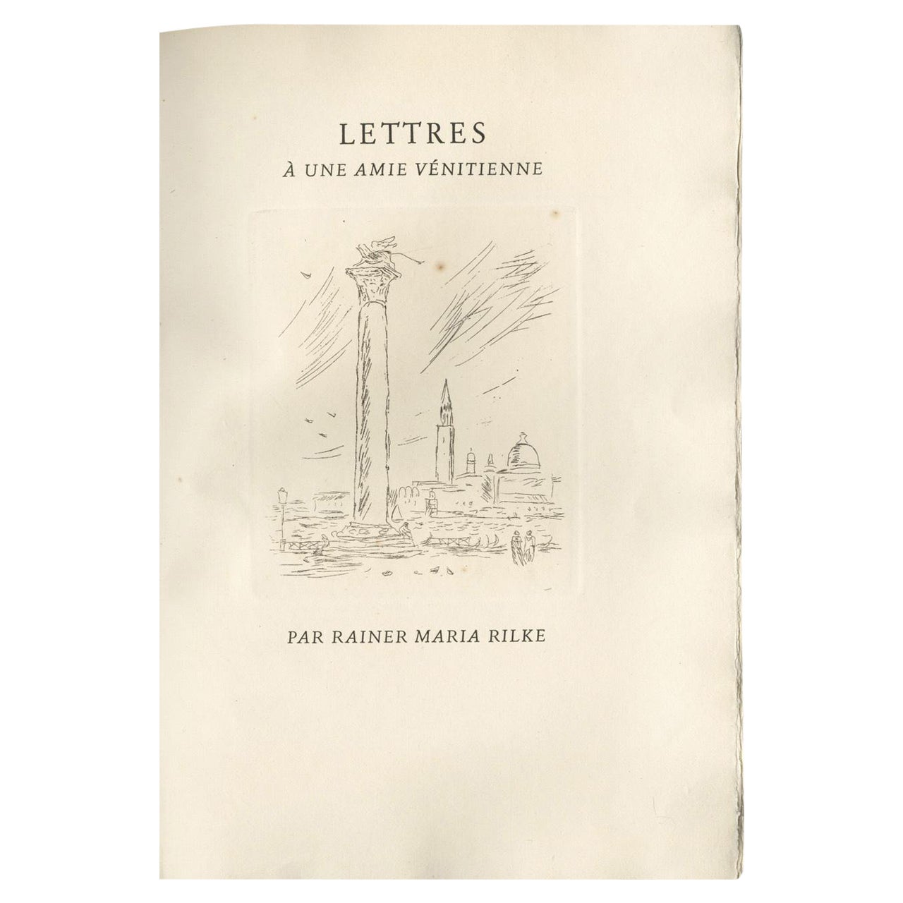 Lettres à une amie vénitienne,  by Rainer Maria Rilke – OFFICINA BODONI For Sale