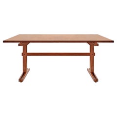 Mesa de Comedor Artesanal, Madera Maciza y Chapa, Personalizable