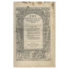 Les œuvres de notre poète anglais ancien et expérimenté, Geffrey Chaucer