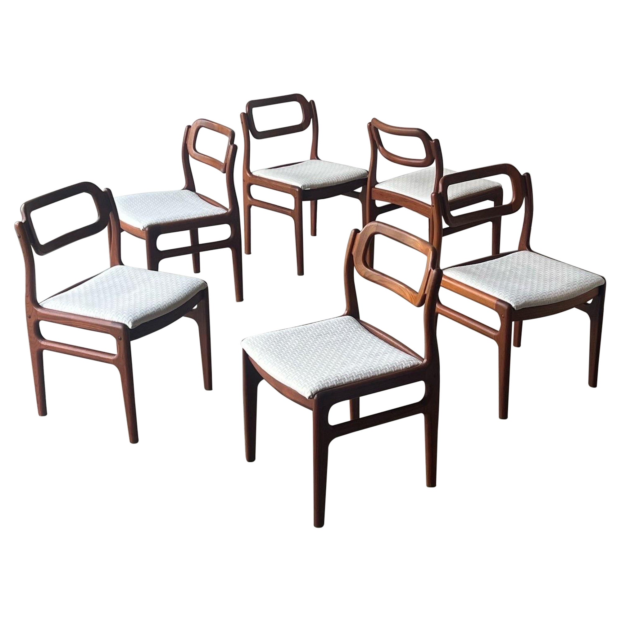 Mid-Century Dining Chairs by Johannes Andersen for Uldum Møbelfabrik
