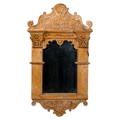 A Highly Decorated Frame with Mirror