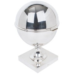 St James Silver Plate and Crystal Caviar Bowl Server Chiller, circa 1980