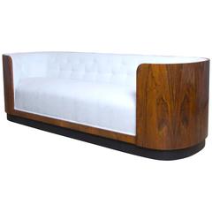 Vintage Danish Art Deco Rosewood Sofa