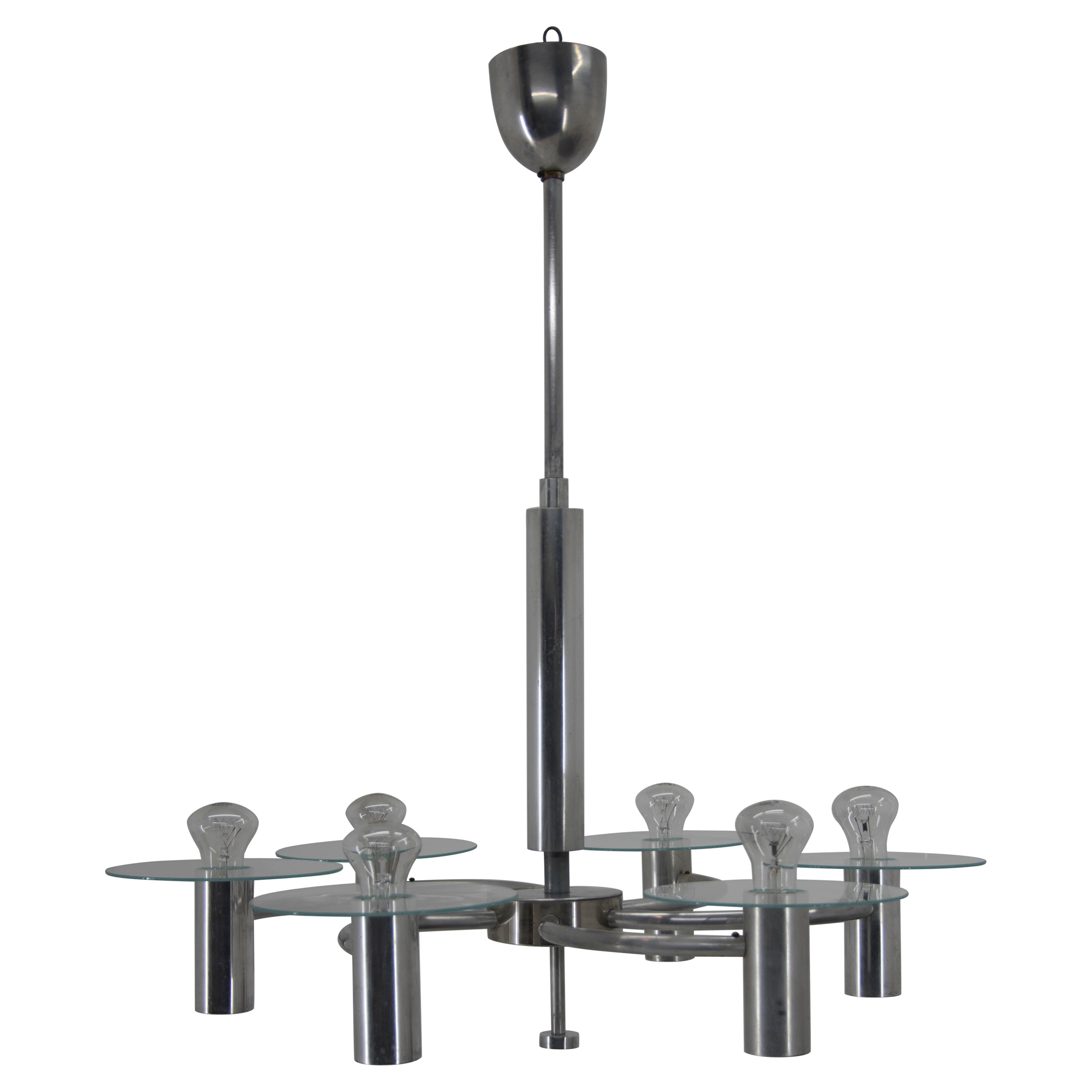 Rare Art Deco / Functionalist "Propeller" Chandelier, 1930s