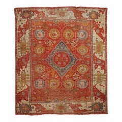 Oushak Carpet (4844), Early 20th Century