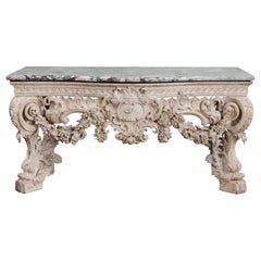 George II White Painted Console Table