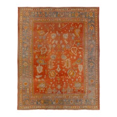 Oushak Carpet (5556), Late 19th Century