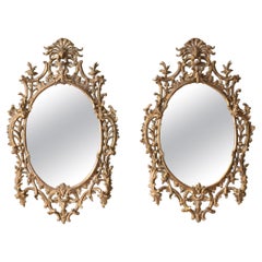 Pair of George III Giltwood Wall Mirrors, c.1780