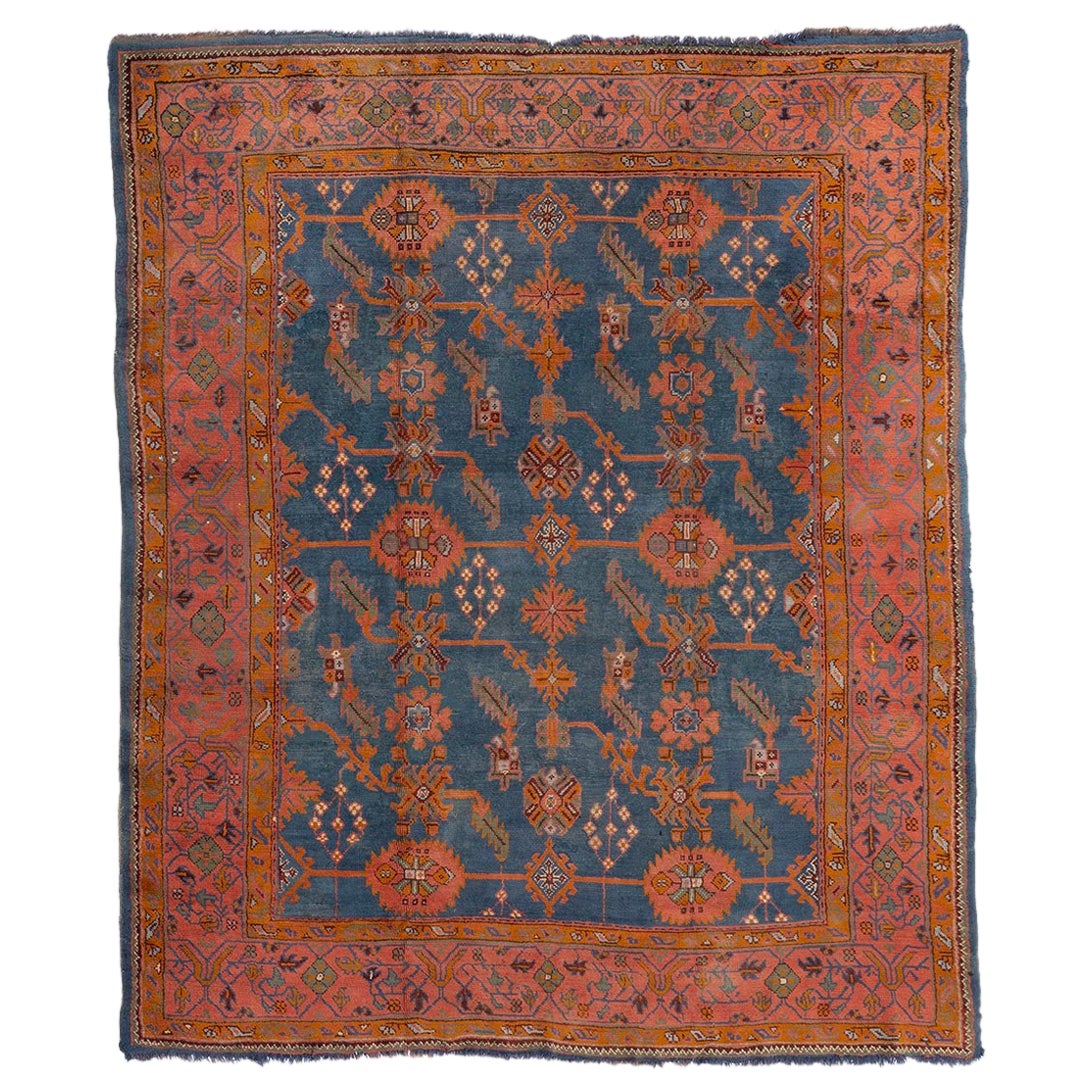 Tappeto Oushak di dimensioni modeste (5307), XIX secolo