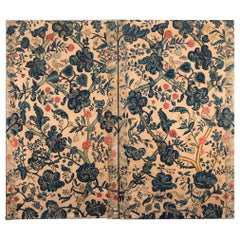 Two Crewelwork Panels, Late 17th Century
