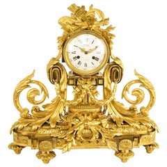 Large Louis XVI Style Ormolu Mantel Clock by J.F. Deniere (1774-1866)