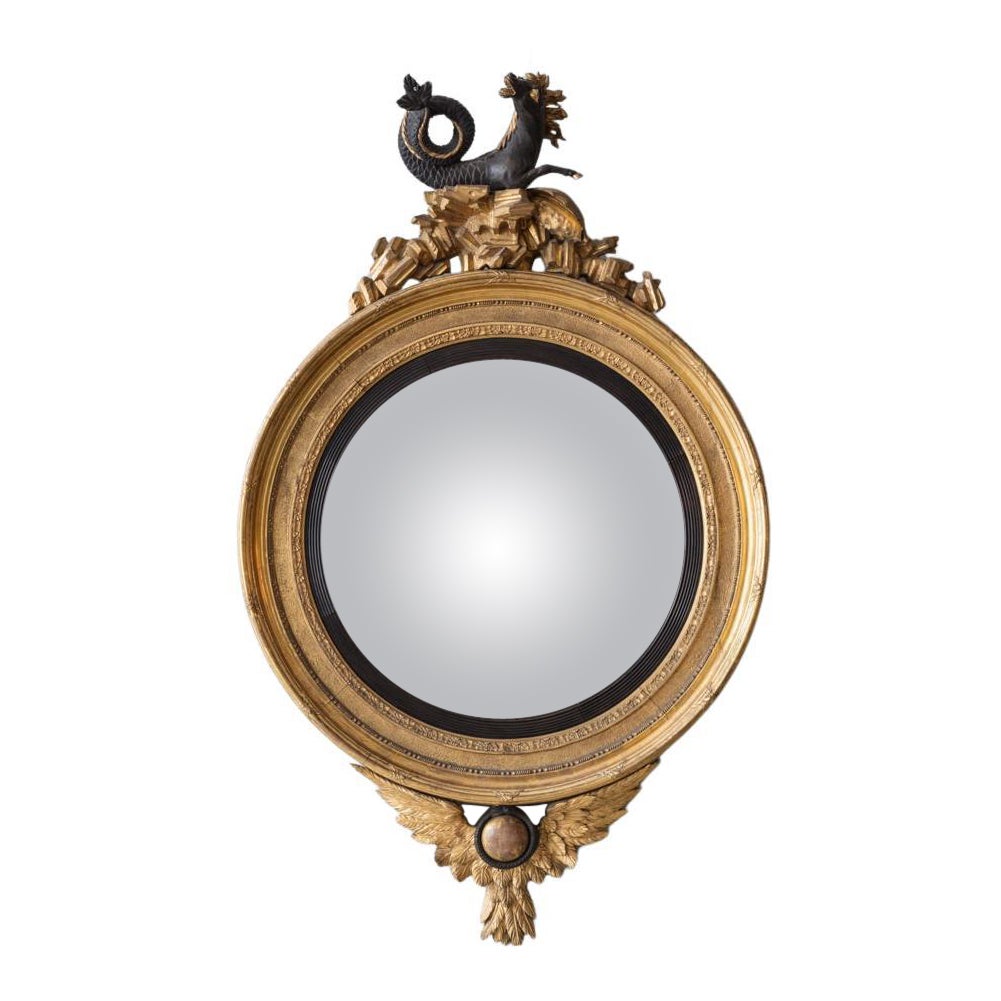 Large Regency Convex Mirror
