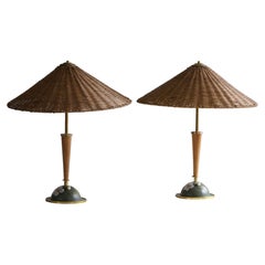 Paire de lampes de table dans le style de Paavo Tynell, Finlande, années 1950 The Moderns
