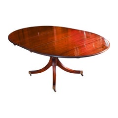 Vintage William Tillman Oval Regency Revival Dining Table & Leaf 20th Century