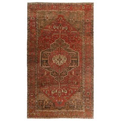 9.2x16 Ft Antique Persian Heriz Rug, Ca 1900