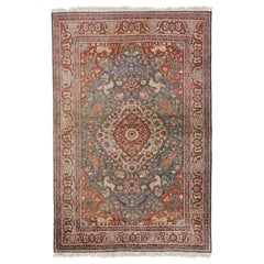 4x6 Ft Art Silk Antique Handmade Turkish Hunting Rug