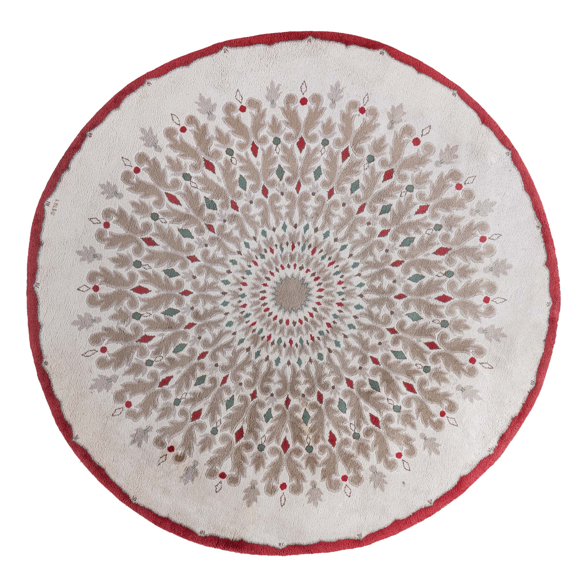 Doris Leslie Blau French Deco Round Rug by Paule Leleu