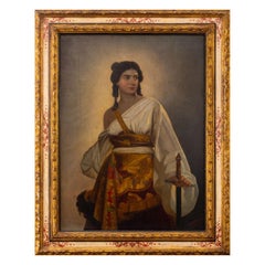 After August Riedel "Judith" Oil on Canvas, 1877