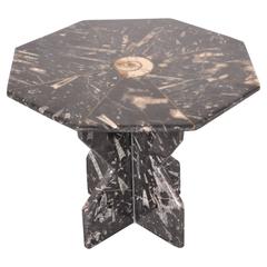 Rare Stone Fossile Side Table, Italy, circa 1970