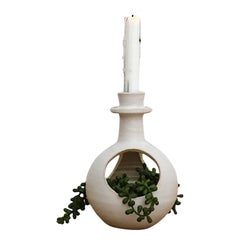Unique Dutch Mid-Century Candle Holder with Bowl or Planter