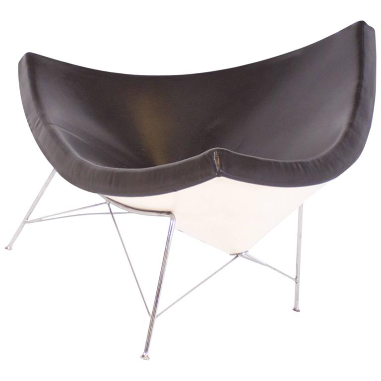 Vitra Coconut Chair By George Nelson In Brown Leather For At Vitra Coconut Chair By George Nelson In Brown Leather For