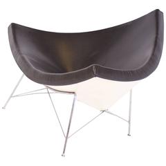 Vitra Coconut Chair by George Nelson in Brown Leather 9
