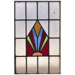 Texturiertes Buntglasfenster 20" x 31"