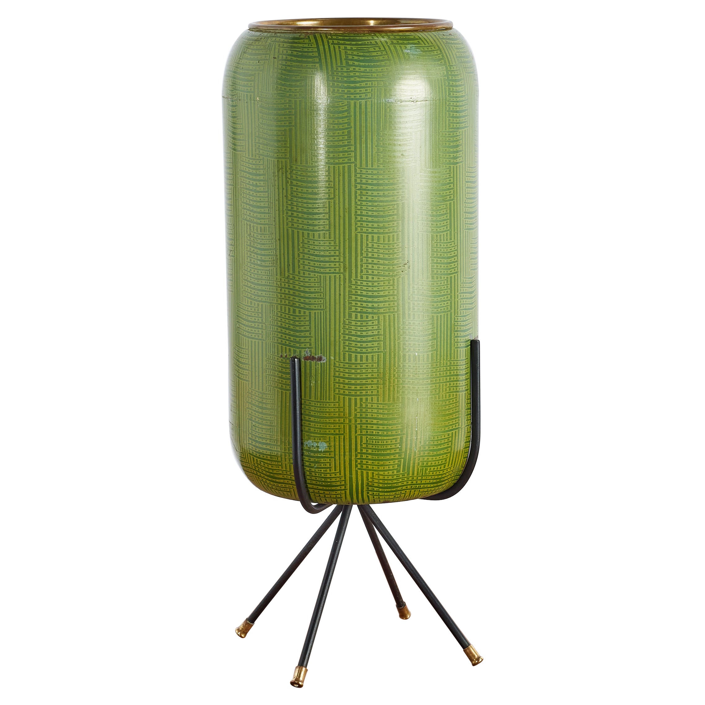 1950's Italian Enameled Umbrella stand For Sale