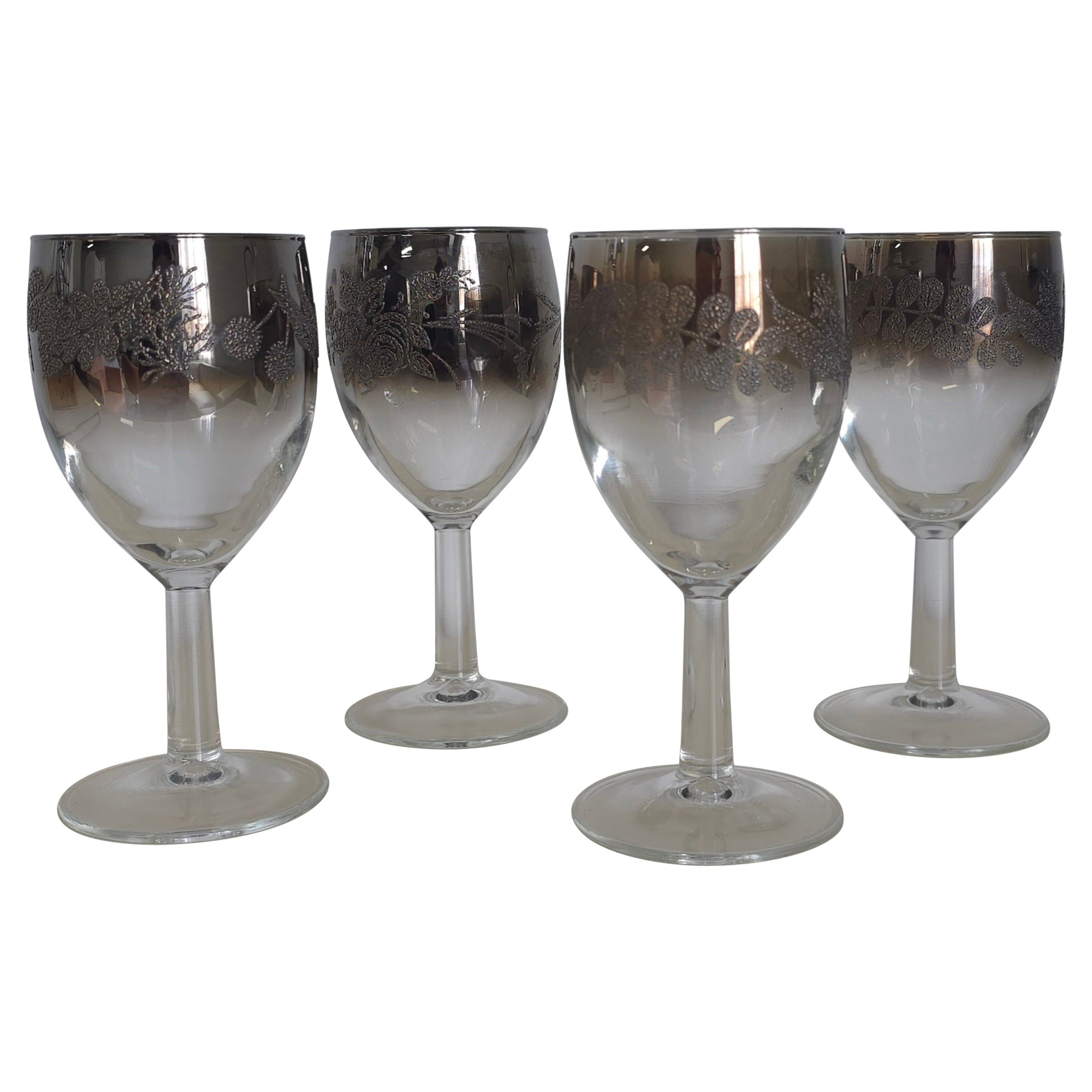 Dorothy Thorpe Copas Decorativas Plateadas Ombre Drink Champán Vino
