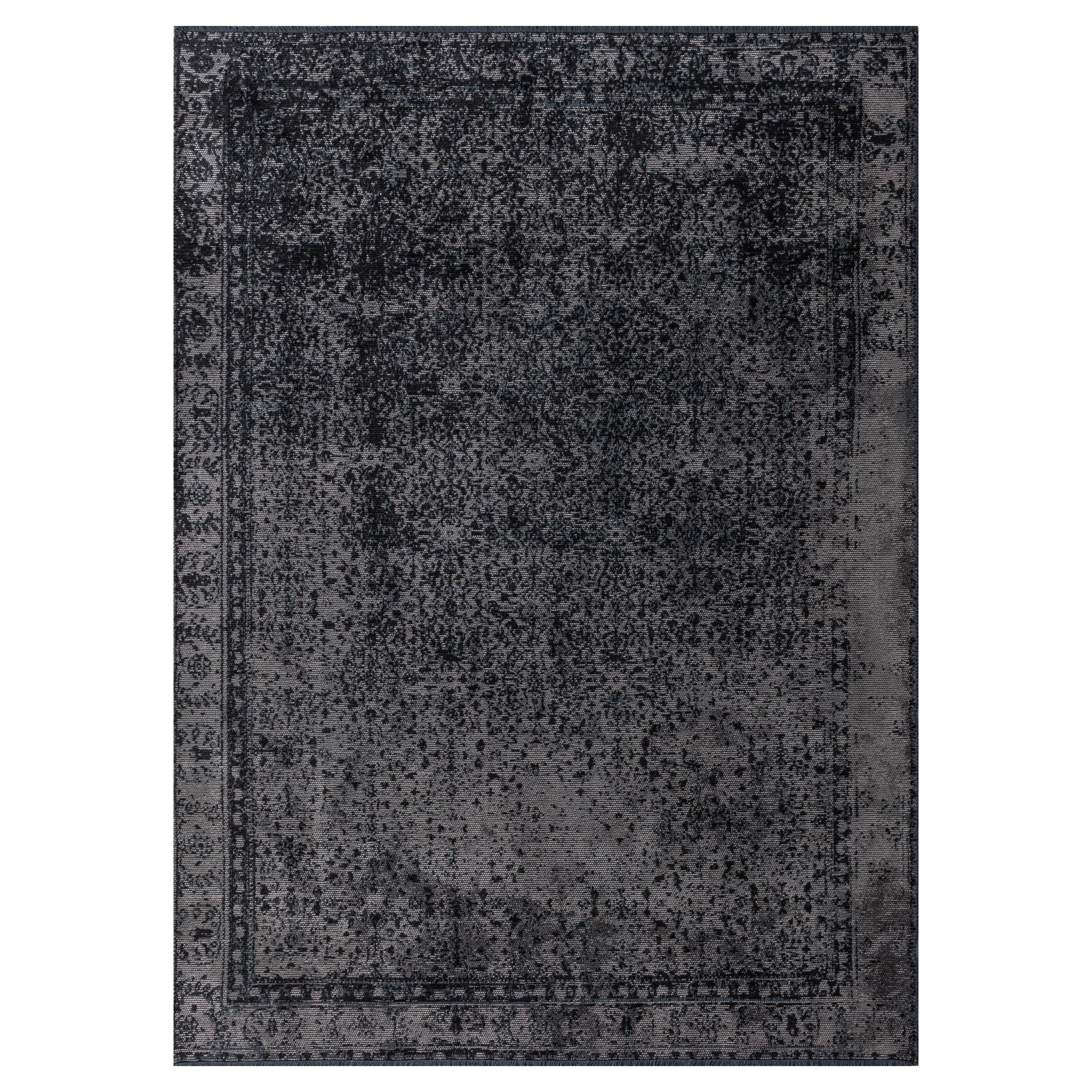 For Sale:  (Black) Contemporary Damask Luxury Area Rug