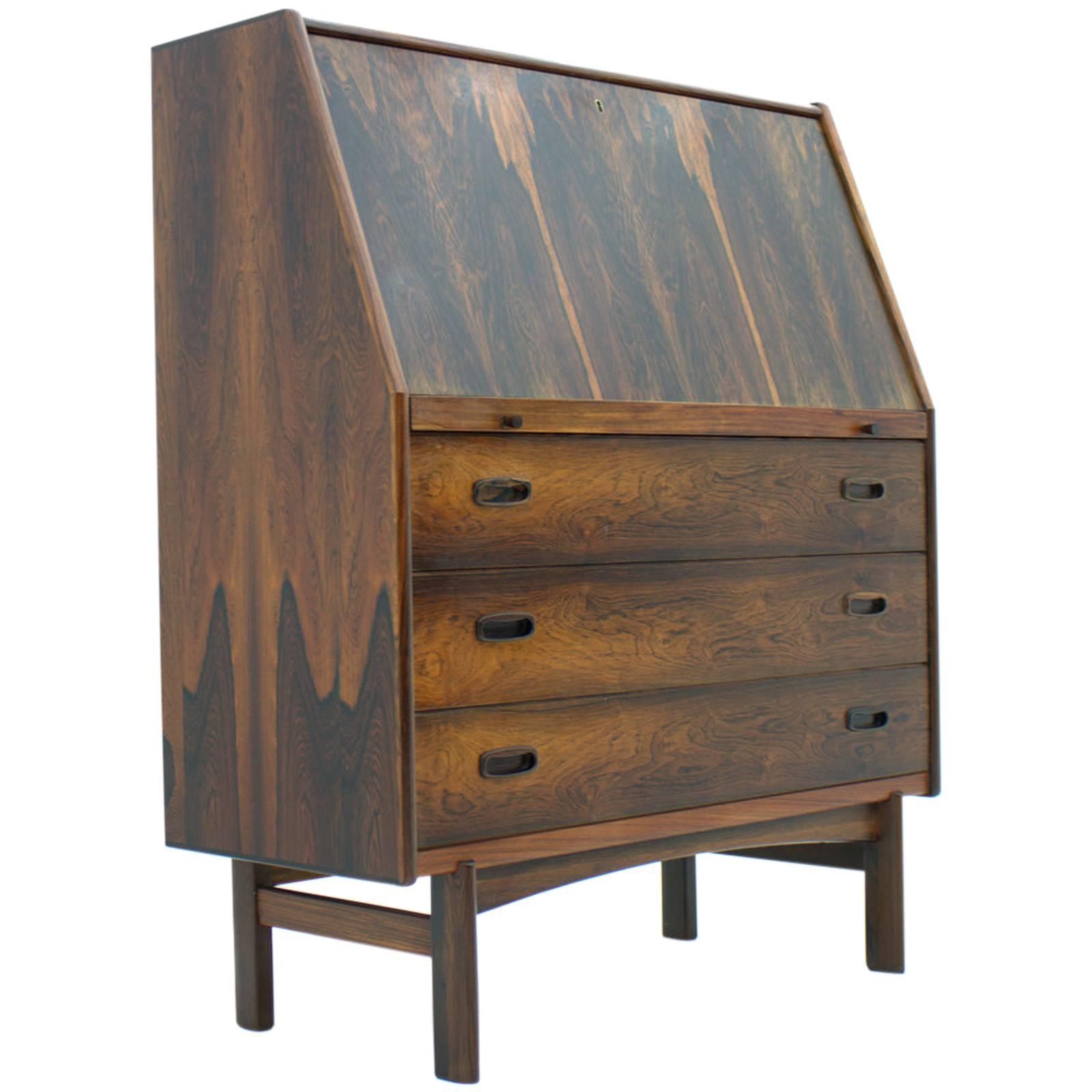 Rosewood Desk or Secretary by Nils Jonsson, HJN Mobler, Denmark, 1960s