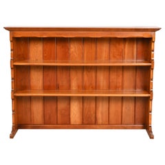 L. & J. G. Stickley American Colonial Solid Cherry Wood Hutch or Bookcase, 1950s