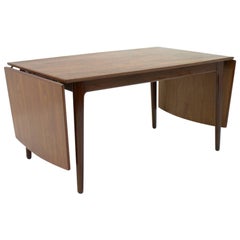 Danish Teak Wood Drop Leaf Table, 1960s