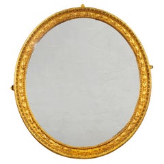 George III Round Giltwood Mantel Mirror