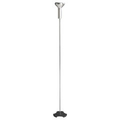 Gino Sarfatti, Stehlampe, Aluminium, Chrom, Eisen, Italien, 1950er Jahre