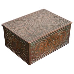 Tiffany Studios New York Zodiac Pattern Bronze Box