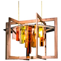 Yellow Coloured Blooming Skyline Chandelier by Hillsideout