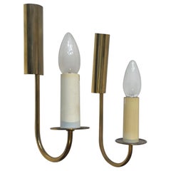 Midcentury Brass Wall Lights by Lyskær Belysning, 1960s