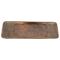 Tiffany Studios New York Zodiac Pattern Bronze Stift Tablett