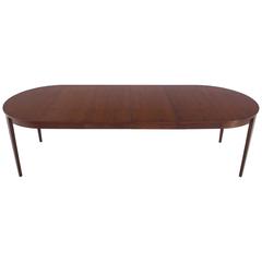 Round Dunbar Dining Conference Table Four Extension Leaves 12