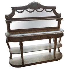Buffet/armoire peint de style français