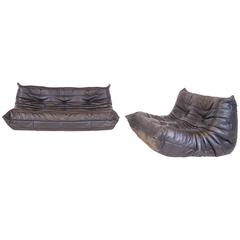 Set of Ligne Roset Togo Sofa’S by Michel Ducaroy