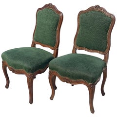 Pareja de relojes de principios del siglo XIX C Sillas Bergère Francesas Estilo Luis XV