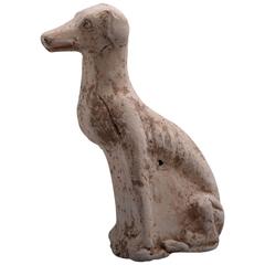 Ancien chien lévrier en poterie de la dynastie Tang:: 618 AD