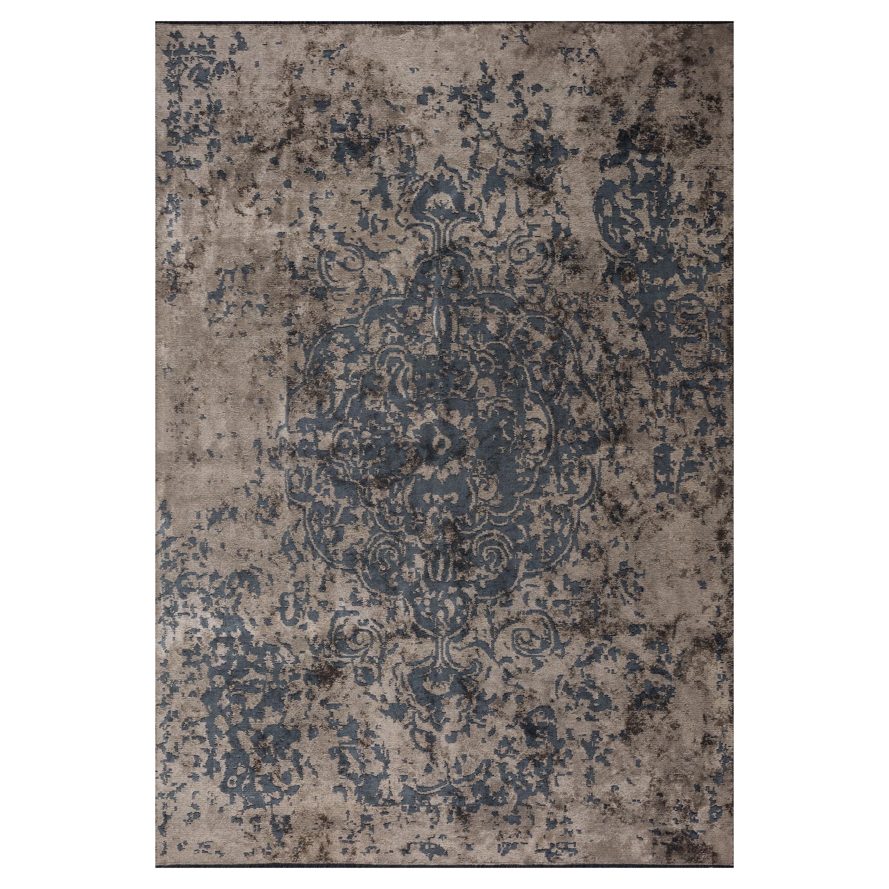 Tapis de sol Contemporary Damask Luxury Hand-Finished