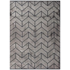 Modern Chevron Luxury Hand-Finished Area Rug