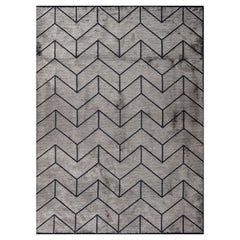 Modern Chevron Luxury Hand-Finished Area Rug